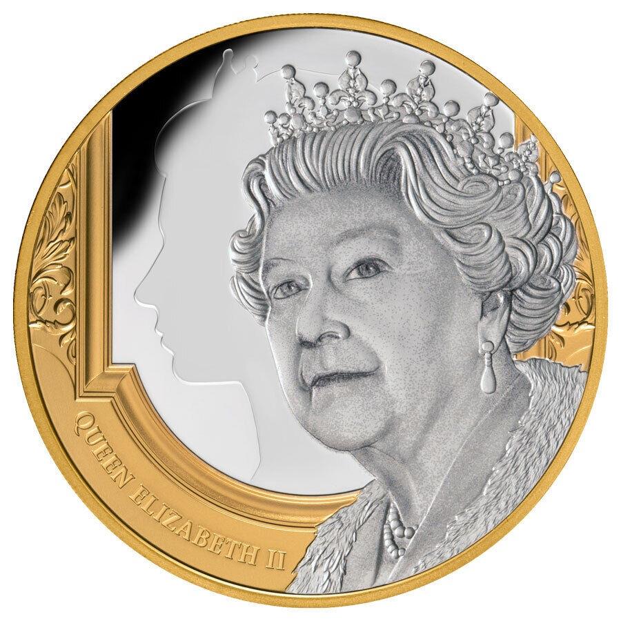 ڶ/ʼݾڽա ƥ 󥳥 [̵] niue 2022 $ 1 1󥹥С󥨥ꥶ٥IIꥢ24Kɥȥץ롼ե Niue 2022 $1 1oz Silver Queen Elizabeth II Memorial 24k Gold Gilt Proof Coin