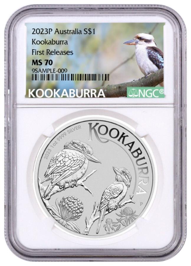 yɔi/iۏ؏tz AeB[NRC _RC [] I[XgA2023 1IXVo[N[Ju$ 1 NGC MS70 FR First Releases Australia 2023 1 Oz Silver Kookaburra $1 NGC MS70 FR First Releases