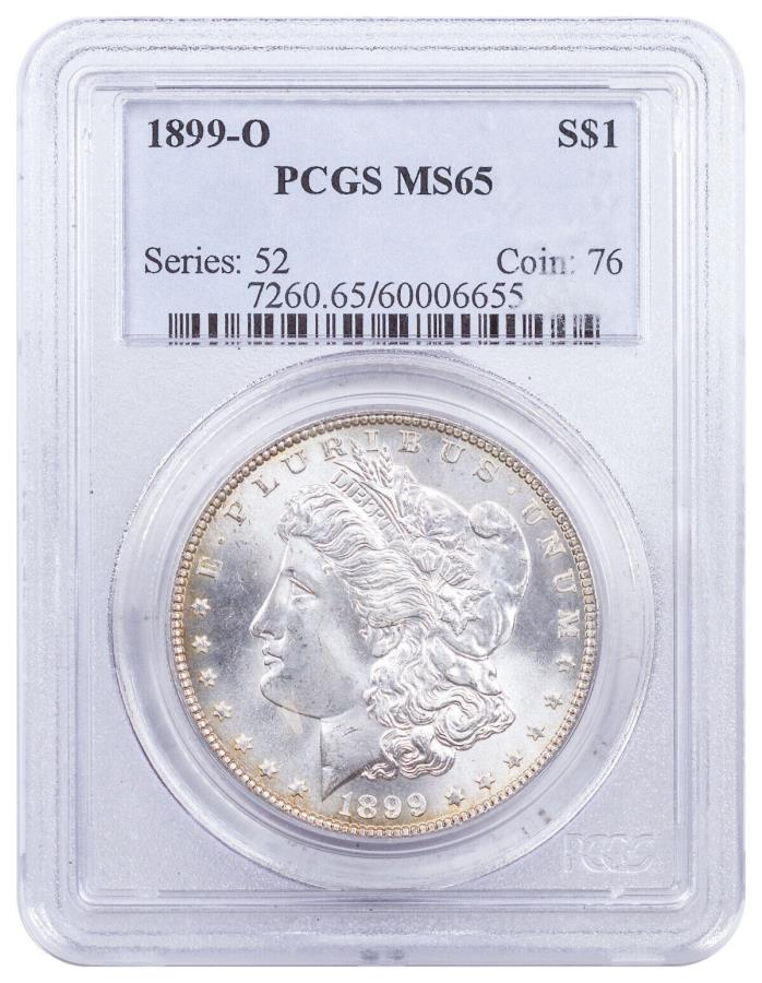 yɔi/iۏ؏tz AeB[NRC _RC [] 1899-O Morgan Silver Dollar PCGS MS65 1899-O Morgan Silver Dollar PCGS MS65