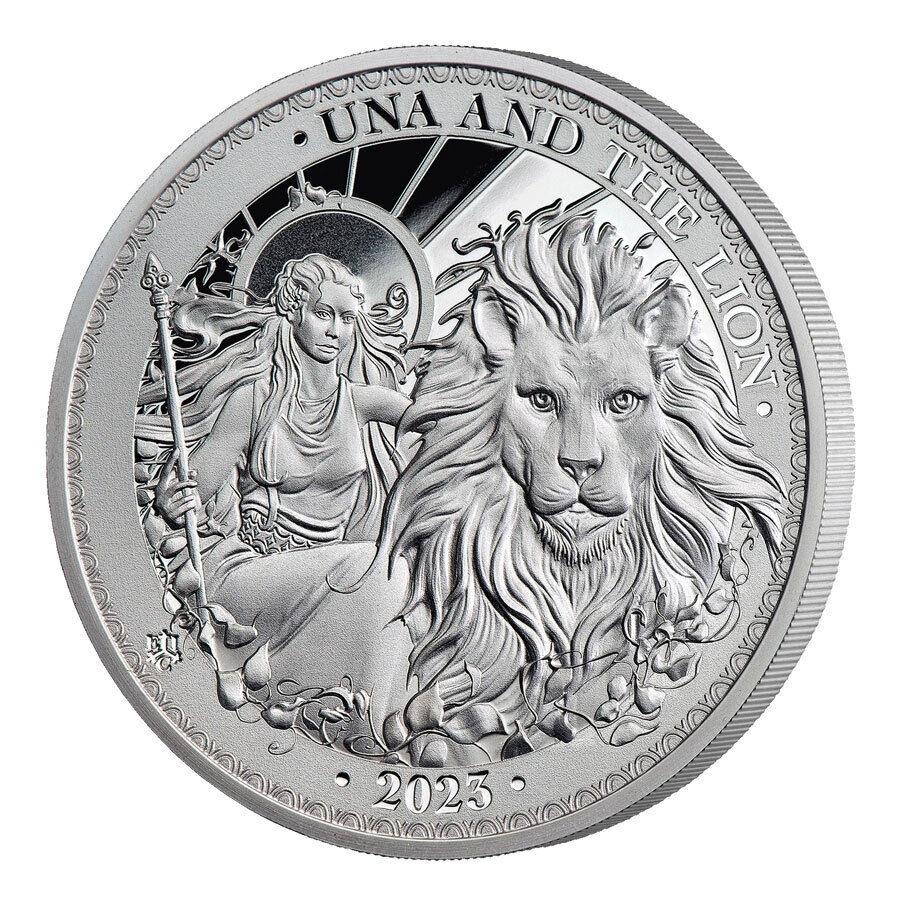 ڶ/ʼݾڽա ƥ 󥳥 [̵] 2023ȥإ?1 1󥹥Сʤȥ饤ץ롼 2023 St. Helena ?1 1-oz Silver Una &the Lion Proof