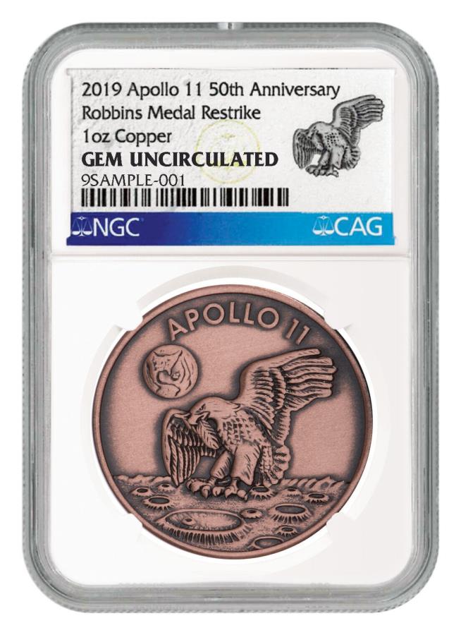 ڶ/ʼݾڽա ƥ 󥳥 [̵] 2019 Apollo 11 50th Anniv Robbins1Ƽantiqued NGC GEM UNC 2019 Apollo 11 50th Anniv Robbins Medals 1 oz Copper Antiqued NGC GEM UNC