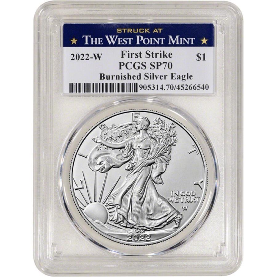 ڶ/ʼݾڽա ƥ 󥳥 [̵] 2022 W American Silver Eagle Burnished PCGS SP70 First Strike West Point Label 2022 W American Silver Eagle Burnished PCGS SP70 First Strike West Point Label