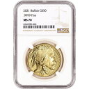  アンティークコイン モダンコイン  2021アメリカンゴールドバッファロー1オンス$ 50 -NGCMS70 2021 American Gold Buffalo 1 oz $50 - NGC MS70