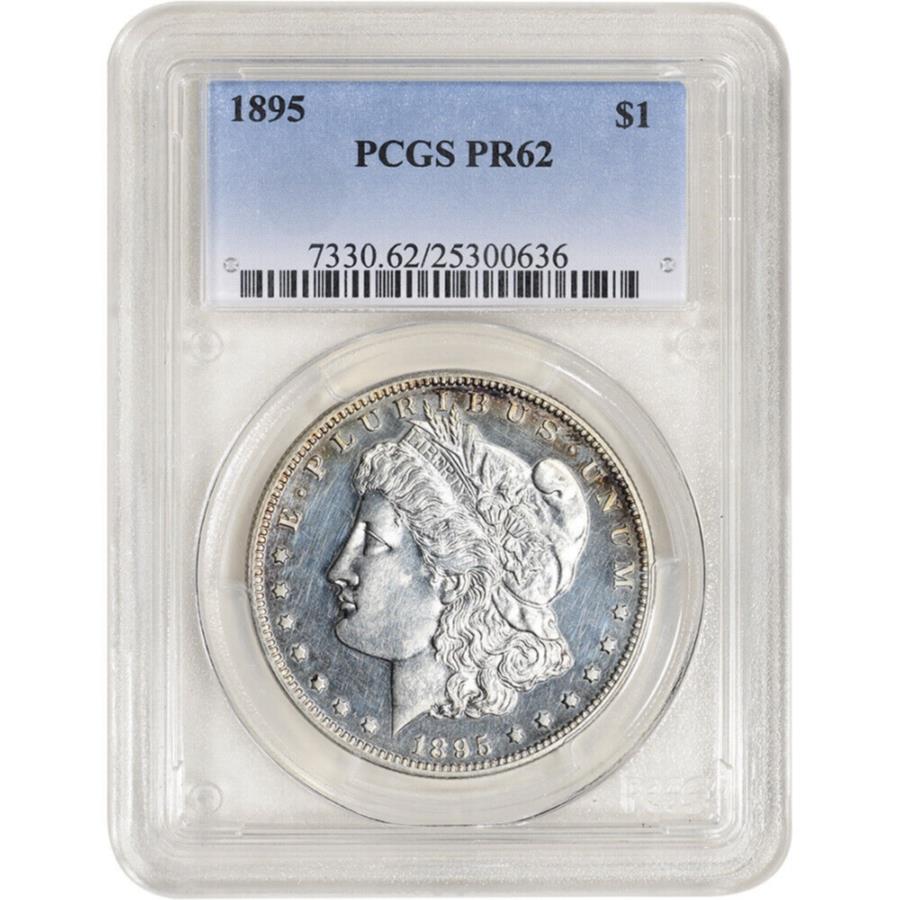 ڶ/ʼݾڽա ƥ 󥳥 [̵] 1895ƹ⡼󥷥С顼ץ롼$ 1 -PCGS PR62 1895 US Morgan Silver Dollar Proof $1 - PCGS PR62