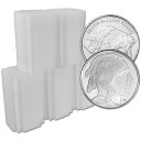 yɔi/iۏ؏tz AeB[NRC _RC [] 100 PC 1IXBnCh~gVo[Eh2023obt@[.999[5̃`[u20 100 pc 1 oz. Highland Mint Silver Round 2023 Buffalo .999 Roll 5 Tubes of 20