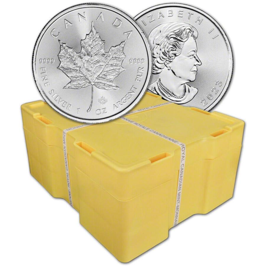 ڶ/ʼݾڽա ƥ 󥳥 [̵] 2023ʥС᡼ץ꡼-1 oz -$ 5 -bu-̩Ĥ줿500󥹥ܥå 2023 Canada Silver Maple Leaf - 1 oz - $5 - BU - Sealed 500...