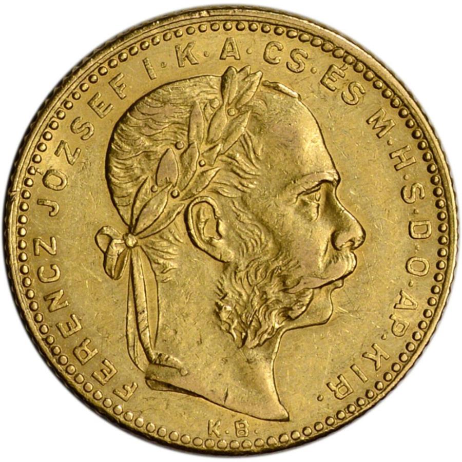 【極美品/品質保証書付】 アンティークコイン モダンコイン [送料無料] ハンガリーゴールド8フォリント/20フラン.1867オズフランツジョセフI平均的なCIRCランダムな日付 Hungary Gold 8 Forint/20 Francs .1867 oz Franz Joseph I Average Circ Random Date