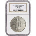 yɔi/iۏ؏tz AeB[NRC _RC [] 1995 -D USAg^IsbN - ̑I - LOBUVo[_[-NGCMS69 1995-D US Atlanta Olympic - Gymnast - Commemorative BU Silver Dollar - NGC MS69