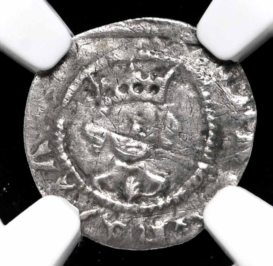  アンティークコイン モダンコイン  イングランド。ヘンリーVI、1422-1461、ハンマーシルバーハーフペニー、S-1905、NGC VF詳細 ENGLAND. Henry VI, 1422-1461, Hammered Silver Halfpenny, S-1905, NGC VF Details