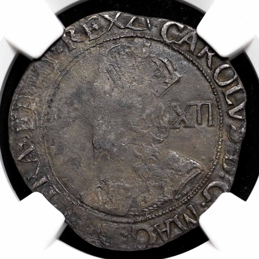 yɔi/iۏ؏tz AeB[NRC _RC [] COhB`[YIA1625-1642B Hammered Silver ShillingAS-2799ANGC VF̏ڍ ENGLAND. Charles I, 1625-1642. Hammered Silver Shilling, S-2799, NGC VF Details