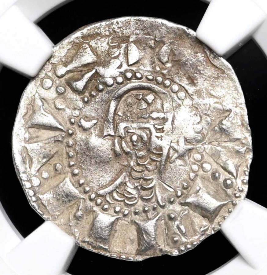 yɔi/iۏ؏tz AeB[NRC _RC [] \RAAeBILABCh[yB 1216-1219AVo[fj[ANGC AȔڍ CRUSADERS, Antioch. Raymond Roupen. 1216-1219, Silver Denier, NGC AU Details