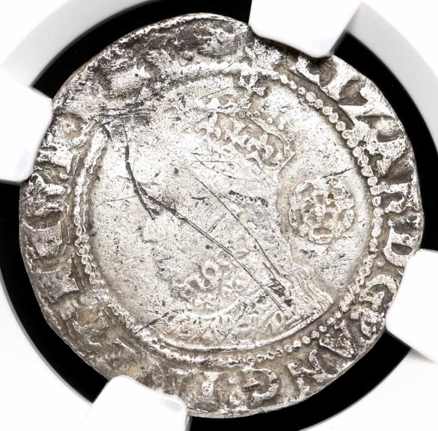 yɔi/iۏ؏tz AeB[NRC _RC [] COhBGUxXI. 1558-1603BVo[VbNXyXAS-2578BANGC VF̏ڍ ENGLAND. Elizabeth I. 1558-1603. Silver Sixpence, S-2578B, NGC VF Details