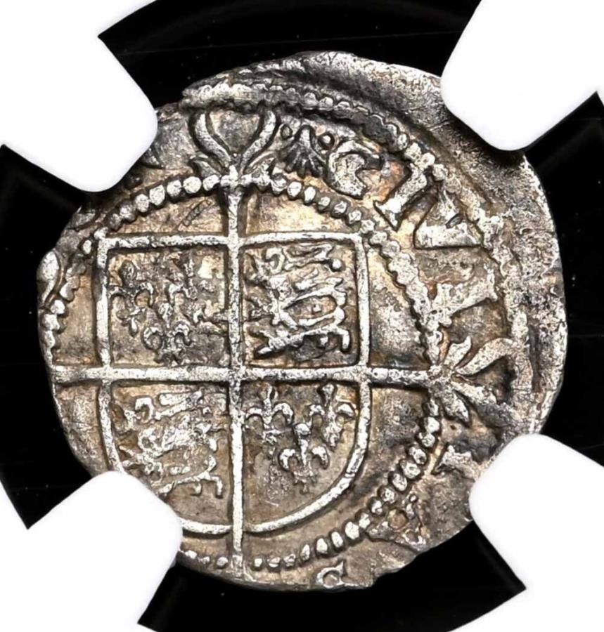 yɔi/iۏ؏tz AeB[NRC _RC [] COhBGUxXI. 1558-1603BVo[n[tO[gAS-2579ANGC AȔڍ ENGLAND. Elizabeth I. 1558-1603. Silver Halfgroat, S-2579, NGC AU Details