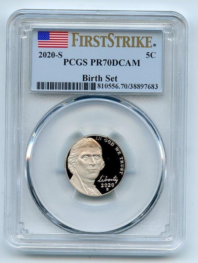 yɔi/iۏ؏tz AeB[NRC _RC [] 2020 S 5CWFt@[\jbPoZbgPCGS PR70DCAMt@[XgXgCN 2020 S 5C Jefferson Nickel Birth Set PCGS PR70DCAM First Strike