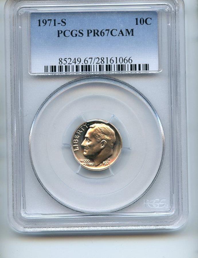 yɔi/iۏ؏tz AeB[NRC _RC [] 1971 S 10C[Yxg_CPCGS PR68CAM 1971 S 10C Roosevelt Dime PCGS PR68CAM