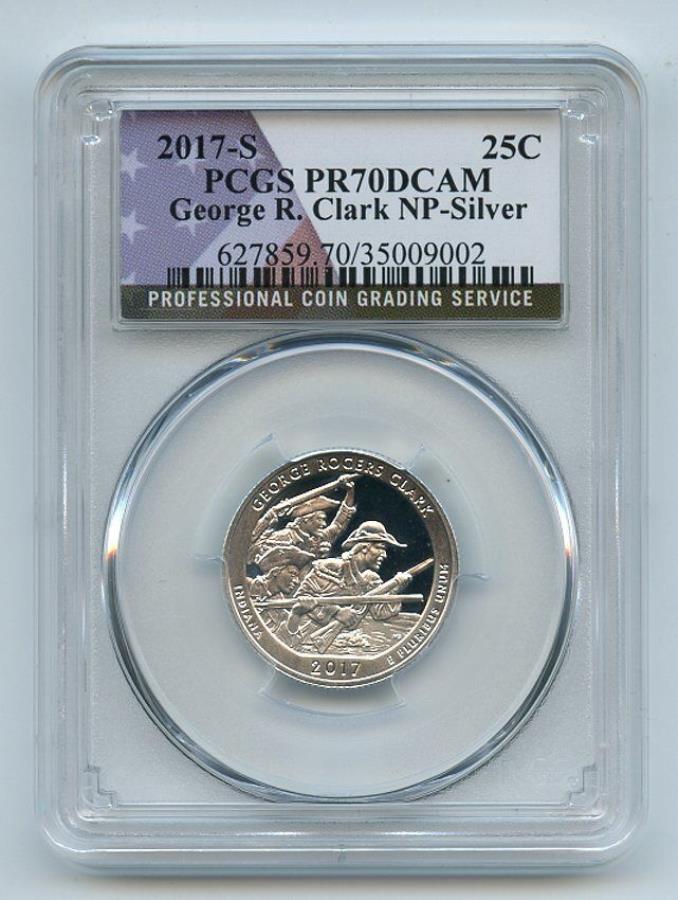 yɔi/iۏ؏tz AeB[NRC _RC [] 2017 S 25CVo[W[WW[XN[NNH[^[PCGS PR70DCAM 2017 S 25C Silver George Rogers Clark Quarter PCGS PR70DCAM