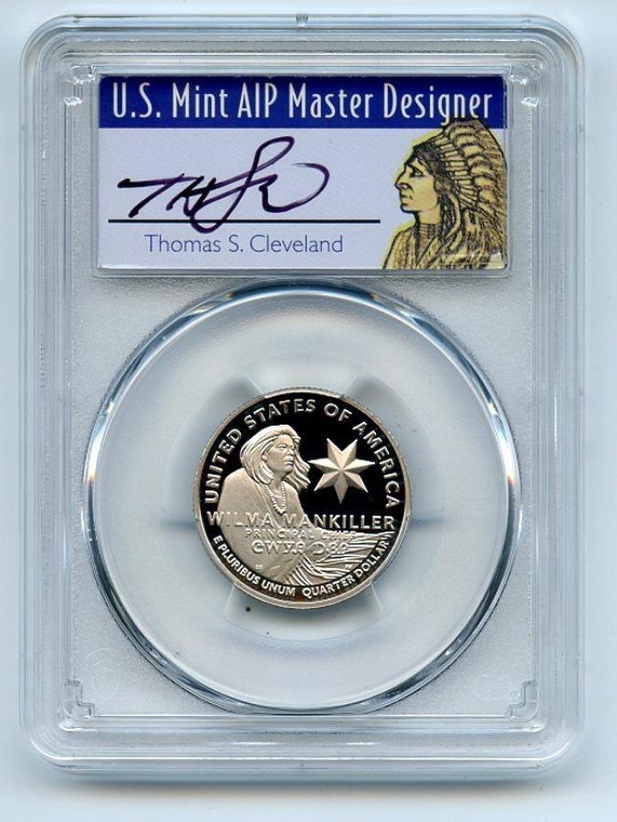 yɔi/iۏ؏tz AeB[NRC _RC [] 2022 S 25CNbhEB}}L[NH[^[PCGS PR70DCAM FSg[}XN[uhlCeBu 2022 S 25C Clad Wilma Mankiller Quarter PCGS PR70DCAM FS Thomas Cleveland Native