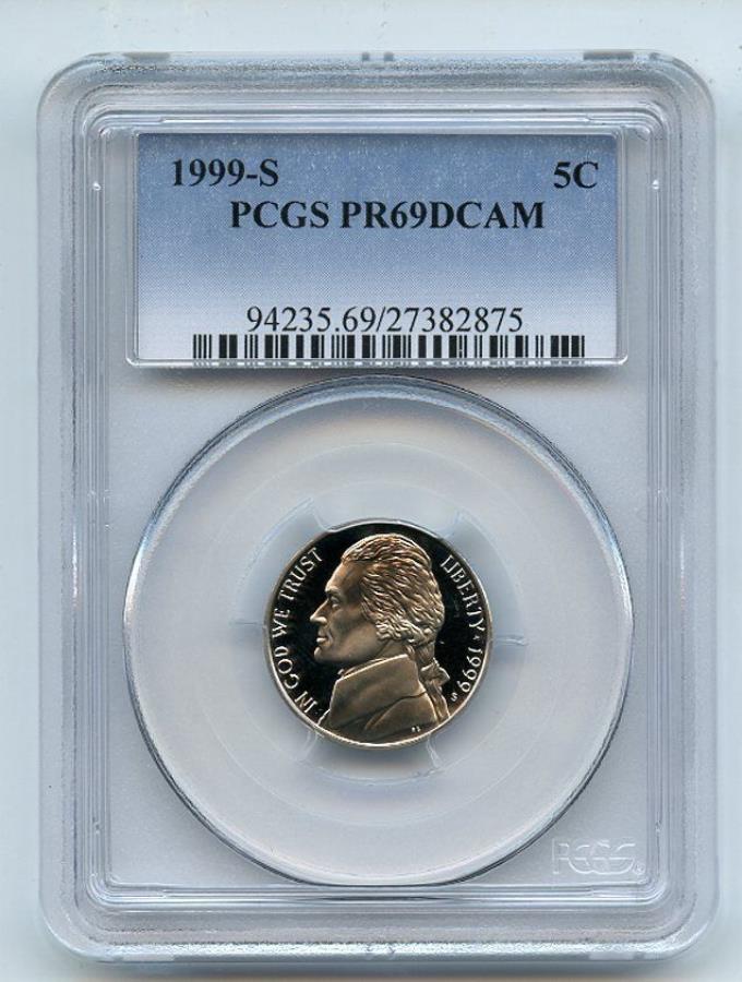 ڶ/ʼݾڽա ƥ 󥳥 [̵] 1999 S 5Cե˥åPCGS PR69DCAM 1999 S 5C Jefferson Nickel PCGS PR69DCAM