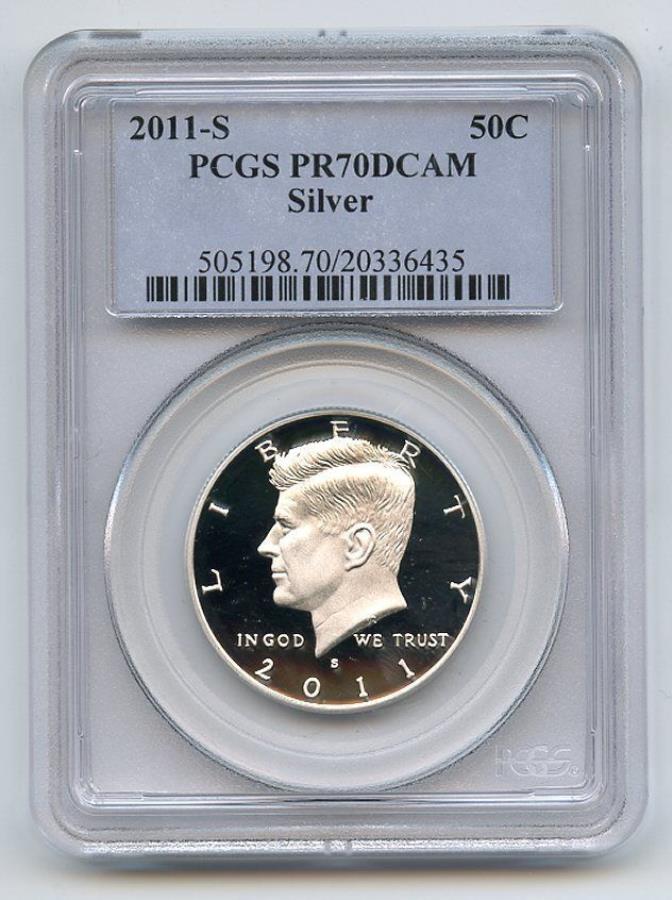 yɔi/iۏ؏tz AeB[NRC _RC [] 2011 S 50CVo[PlfBn[t_[PCGS PR70DCAM 2011 S 50C Silver Kennedy Half Dollar PCGS PR70DCAM