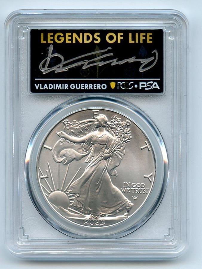 yɔi/iۏ؏tz AeB[NRC _RC [] 2023 $ 1AJVo[C[O1IXPCGS MS70 FS Legends of Life Vladimir Guerrero 2023 $1 American Silver Eagle 1oz PCGS MS70 FS Legends of Life Vladimir Guerrero