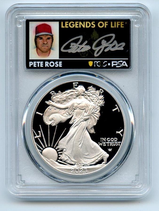 ڶ/ʼݾڽա ƥ 󥳥 [̵] 2023 w $ 1СPCGS PR70DCAM FDOI Legends of Life Pete Rose 2023 W $1 Proof Silver Eagle PCGS PR70DCAM FDOI Legends of Life Pete Rose