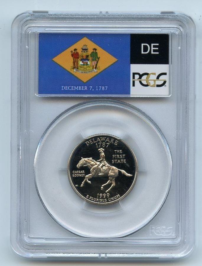 ڶ/ʼݾڽա ƥ 󥳥 [̵] 1999 S 25Cåɥǥ饦PCGS PR69DCAM 1999 S 25C Clad Delaware Quarter PCGS PR69DCAM