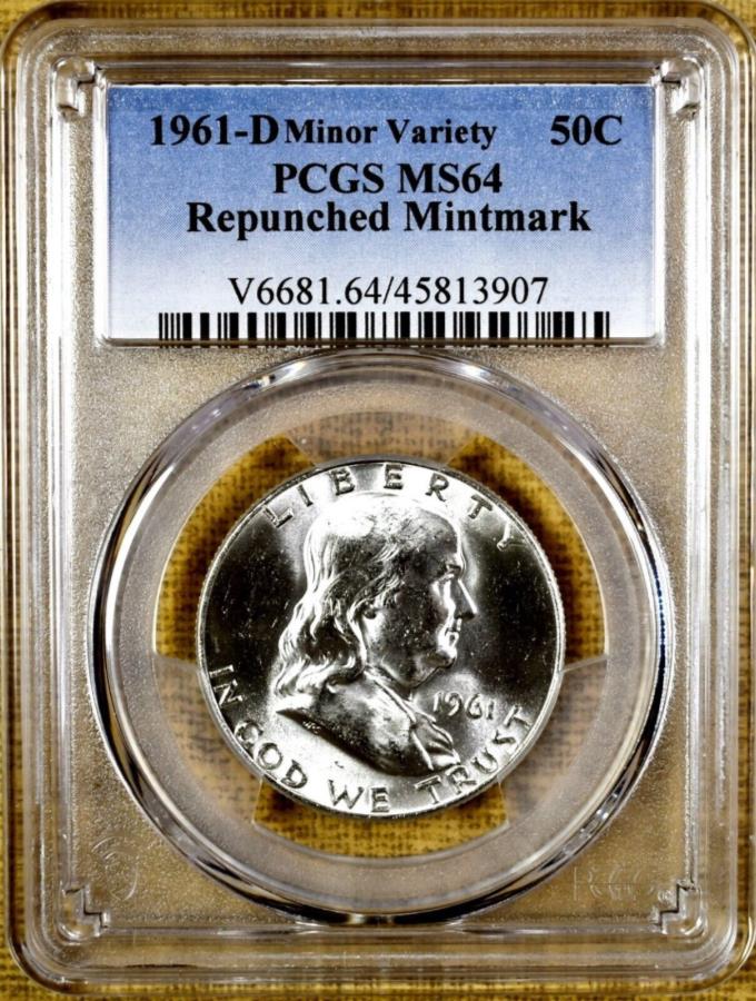 1961 -d/dϥߥȥޡPCGS MS64ե󥯥Ⱦɥ-10007 1961-D/D Repunched Mint M...