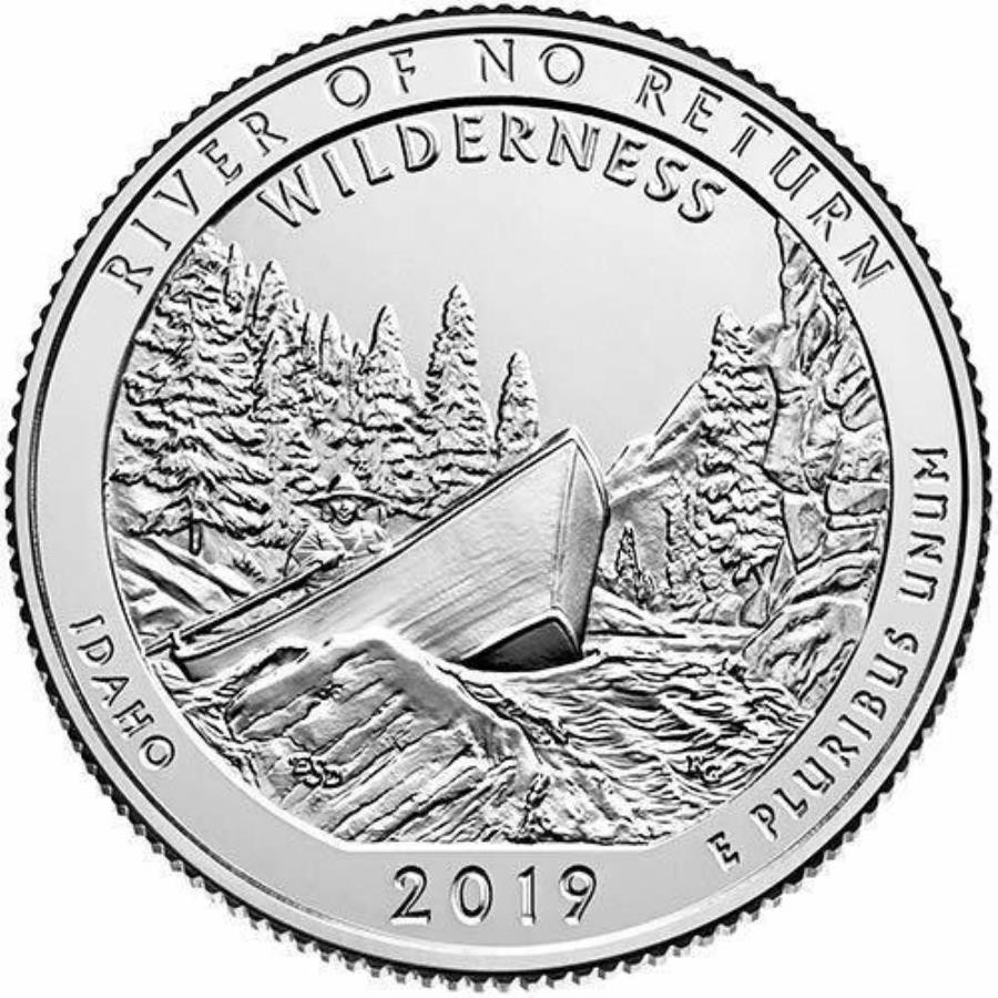 yɔi/iۏ؏tz AeB[NRC _RC [] 2019ÑtN`[`o[Iu^[EB_lXAC_ziIDjATBNH[^[RC 2019 S Frank Church River of No Return Wilderness IDAHO (ID) ATB Quarter Coin