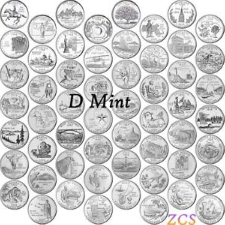 yɔi/iۏ؏tz AeB[NRC _RC [] 1999-2008 D Complete 50 STATE2009 6 Territories QuartersZbg56RC 1999 - 2008 D Complete 50 State & 2009 6 Territories Quarters Sets 56 Coins