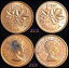 【極美品/品質保証書付】 アンティークコイン モダンコイン [送料無料] 1963年と1964年カナダ小セントペニー銅カナダエリザベスIIコイン 1963 & 1964 Canada small Cents Penny Copper Canadian Elizabeth II Coins
