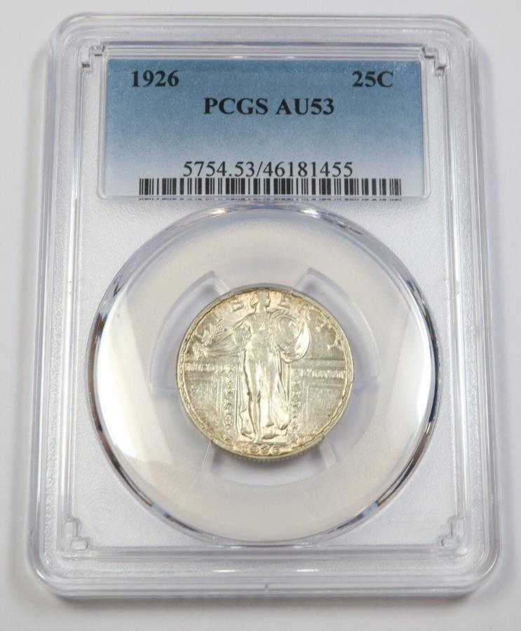 ڶ/ʼݾڽա ƥ 󥳥 [̵] 1926 P PCGS AU53 |ǥ󥰥Хƥ-25C US42218A 1926 P PCGS AU53 | Standing Liberty Quarter - 25c US Coin #42218A