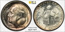 1956 P PCGS MS66 |トーンシルバールーズベルトダイム-10C USコイン#40090A 1956 P PCGS MS66 | TONED Silver Roosevelt Dime - 10c US Coin #40090A(3)