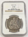 1860 O NGC XF40 | Silver Seated Liberty Dollar - $1 US Coin #41822B1860 o ngc xf40 |シルバーシートリバティダラー - $ 1 US COIN＃41822B商...