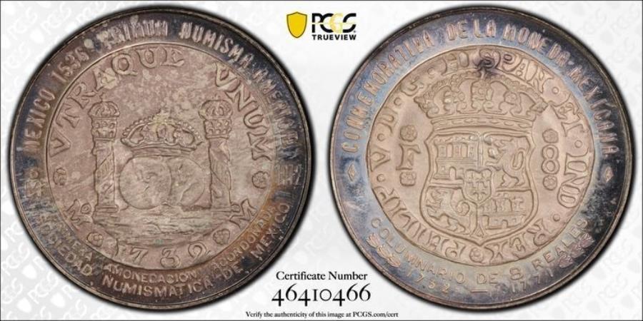 ڶ/ʼݾڽա ƥ 󥳥 [̵] 1972 MO PCGS SP67 |ᥭ - ʾ-1732ԥ顼8 R40917A 1972 Mo PCGS SP67 | MEXICO - Numismatic Society Medal - 1732 Pillar 8 R #40917A