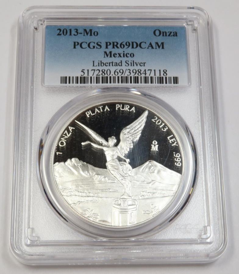 ڶ/ʼݾڽա ƥ 󥳥 [̵] 2013 MO PCGS PR69 DCAM |ᥭ-1󥹥СХ-UNNZA COIN41356A 2013 Mo PCGS PR69 DCAM | MEXICO - 1 oz Silver Libertad - Un Onza Coin #41356A