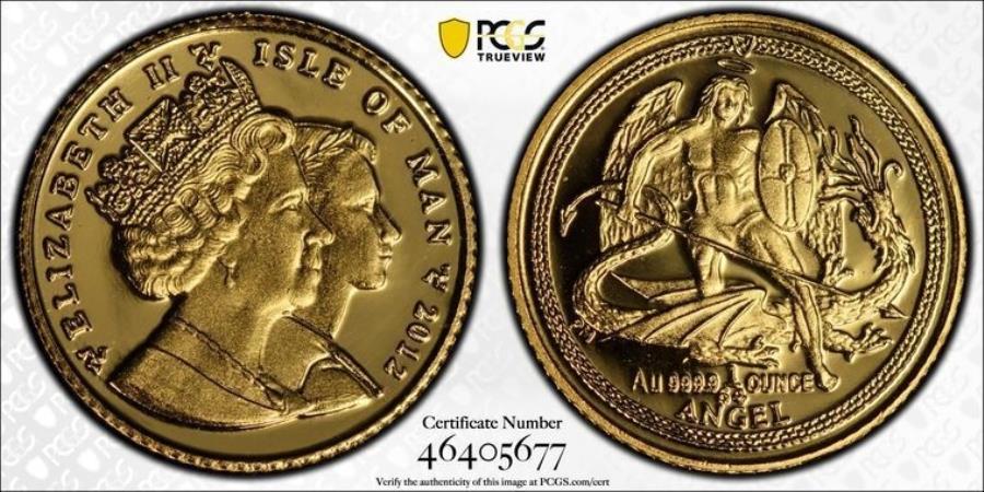 ڶ/ʼݾڽա ƥ 󥳥 [̵] 2012 PM PCGS MS70 |ˤ - *ȥåץݥå * 1/64ɥ󥸥륳42288A 2012 PM PCGS MS70 | ISLE OF MAN - * TOP POP * 1/64 GOLD Angel Coin #42288A