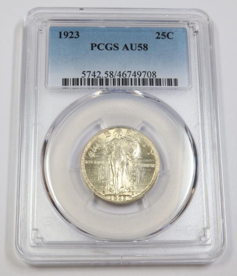 ڶ/ʼݾڽա ƥ 󥳥 [̵] 1923 P PCGS AU58 |ǥ󥰥Хƥ-25C US42348A 1923 P PCGS AU58 | Standing Liberty Quarter - 25c US Coin #42348A