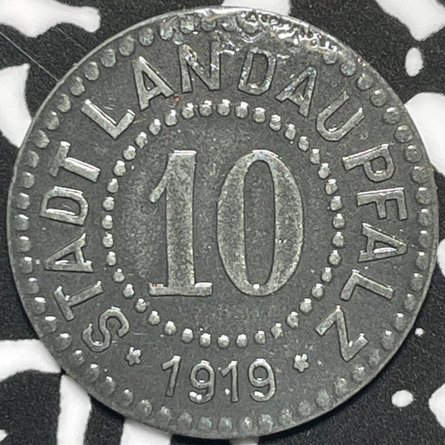 ڶ/ʼݾڽա ƥ 󥳥 [̵] 1919ɥġ10 pfennig notgeld lotm6822 1919 Germany Landau 10 Pfennig Notgeld Lot#M6822