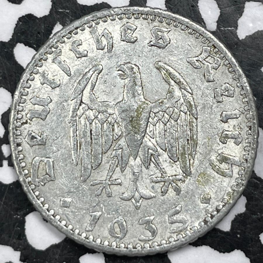 yɔi/iۏ؏tz AeB[NRC _RC [] 1935-AhCc50 Pfennigi16p\ji1RĈ݁j 1935-A Germany 50 Pfennig (16 Available) (1 Coin Only)