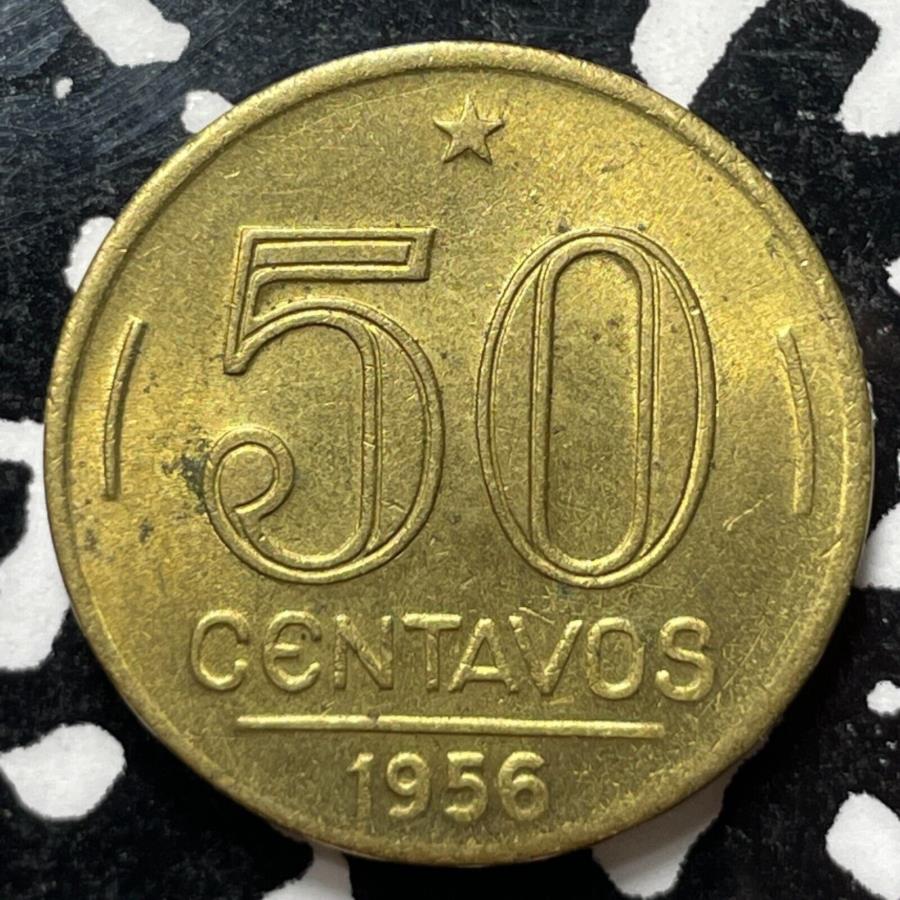 ڶ/ʼݾڽա ƥ 󥳥 [̵] 1956 Brazil 50 Centavos5ĤѲǽ˥ϥ졼ɡ KM5631Τߡ 1956 Brazil 50 Centavos (5 Available) High Grade! Beautiful! KM#563(1 Coin Only)