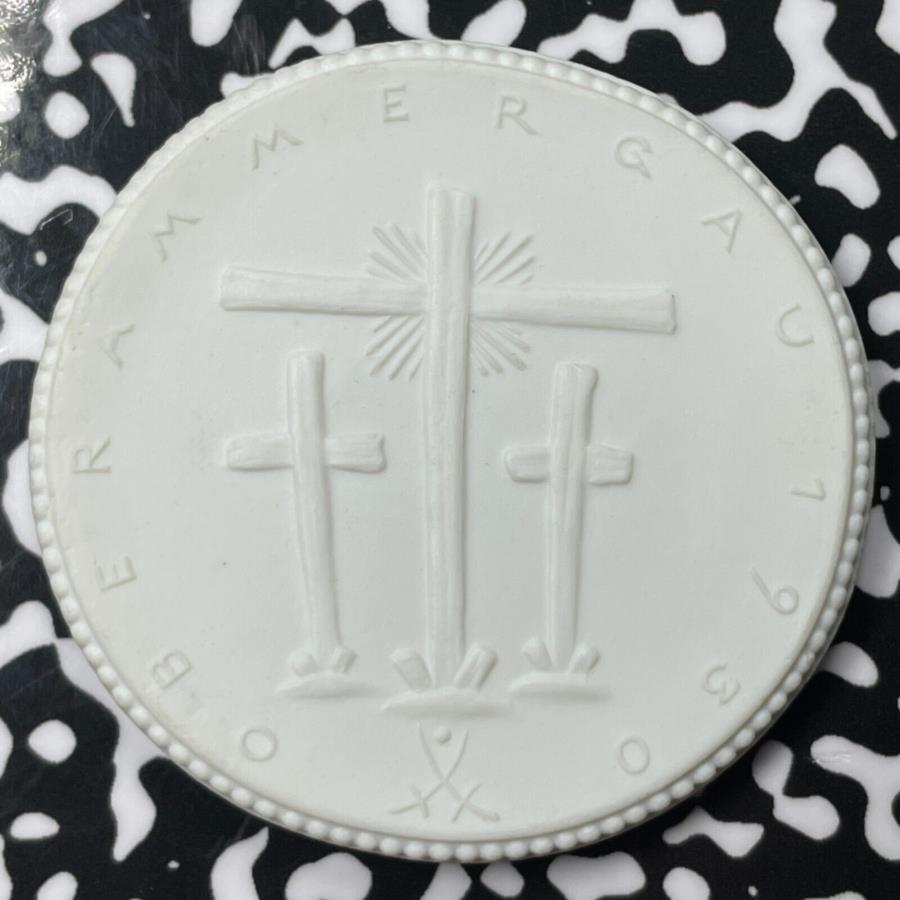 【極美品/品質保証書付】 アンティークコイン モダンコイン 送料無料 1930ドイツoberammergau Passion Play Porcelain Medal Lot＃ov711 Scorstce！ 49mm 1930 Germany Oberammergau Passion Play Porcelain Medal Lot OV711 Scarce 49mm