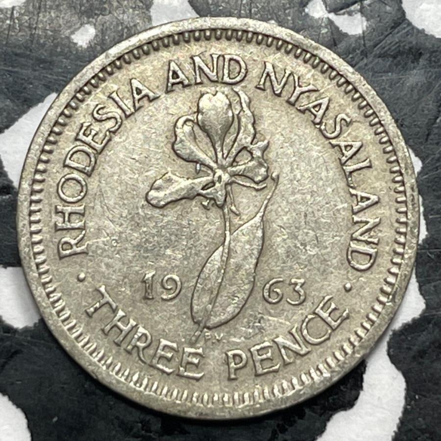 1963 RhodesiaNyasaland 3 PenceThreepenceåȡM3101 1963 Rhodesia & Nya...