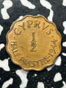 1944キプロス1/2ピアストレロット#V9790 1944 Cyprus 1/2 Piastre Lot#V9790(3)