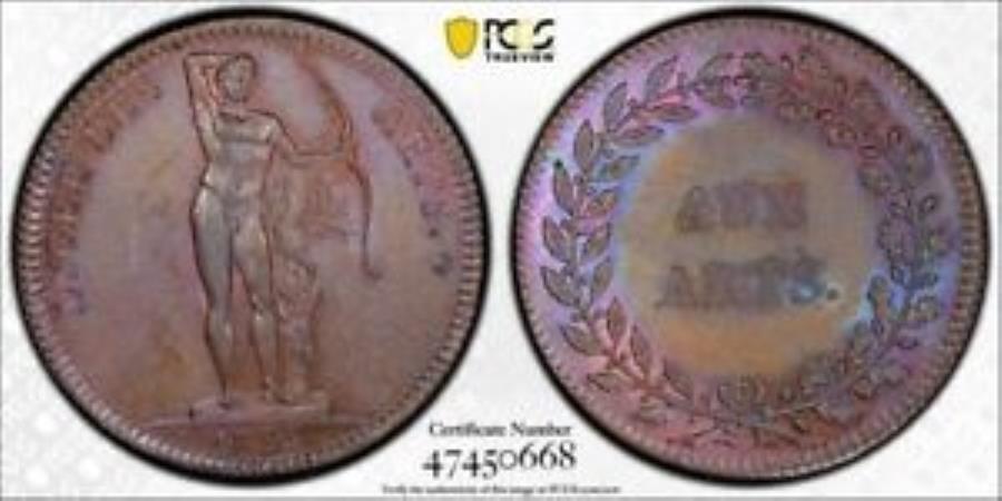 ڶ/ʼݾڽա ƥ 󥳥 [̵] 1792ե󥹹⹻ΥȥPCGS AU58 LOTG5201 HENNIN-397 1792 France High School Of Arts Jeton PCGS AU58 Lot#G5201 Hennin-397