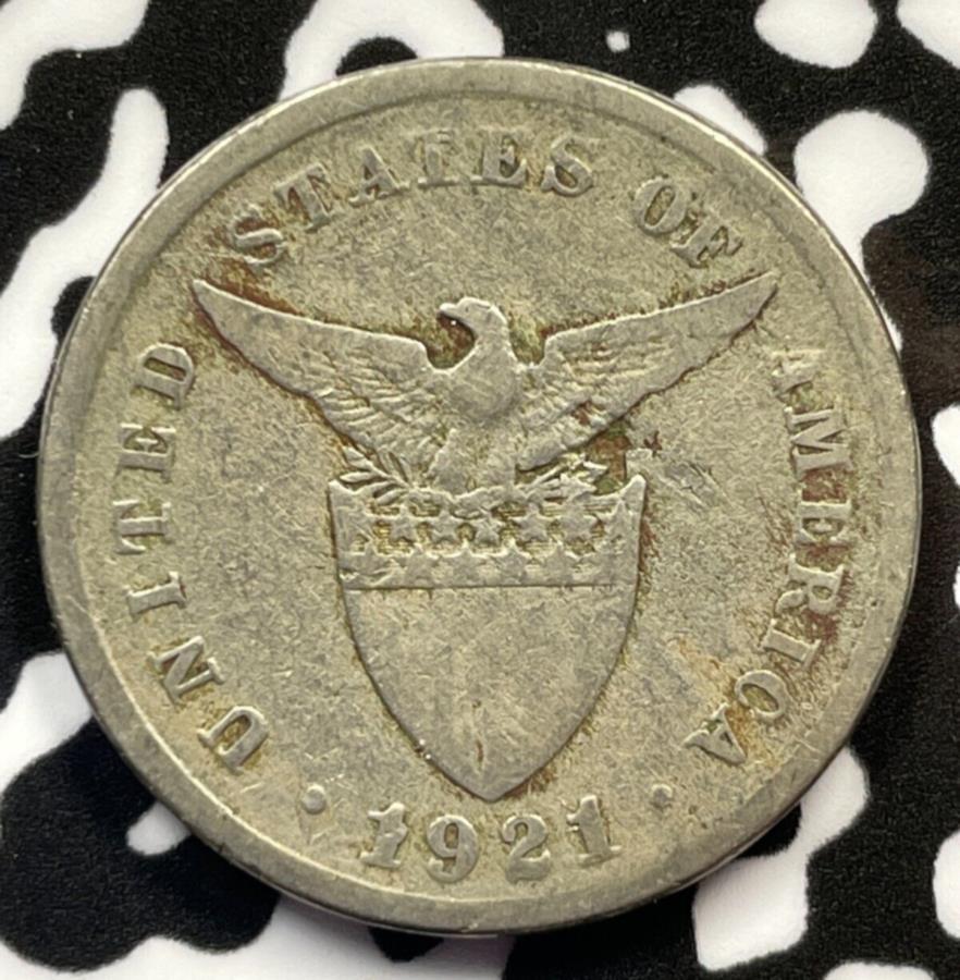 ڶ/ʼݾڽա ƥ 󥳥 [̵] 1921ǯƹեԥ5 CentavosåȡM3531 1921 U.S. Philippines 5 Centavos Lot#M3531