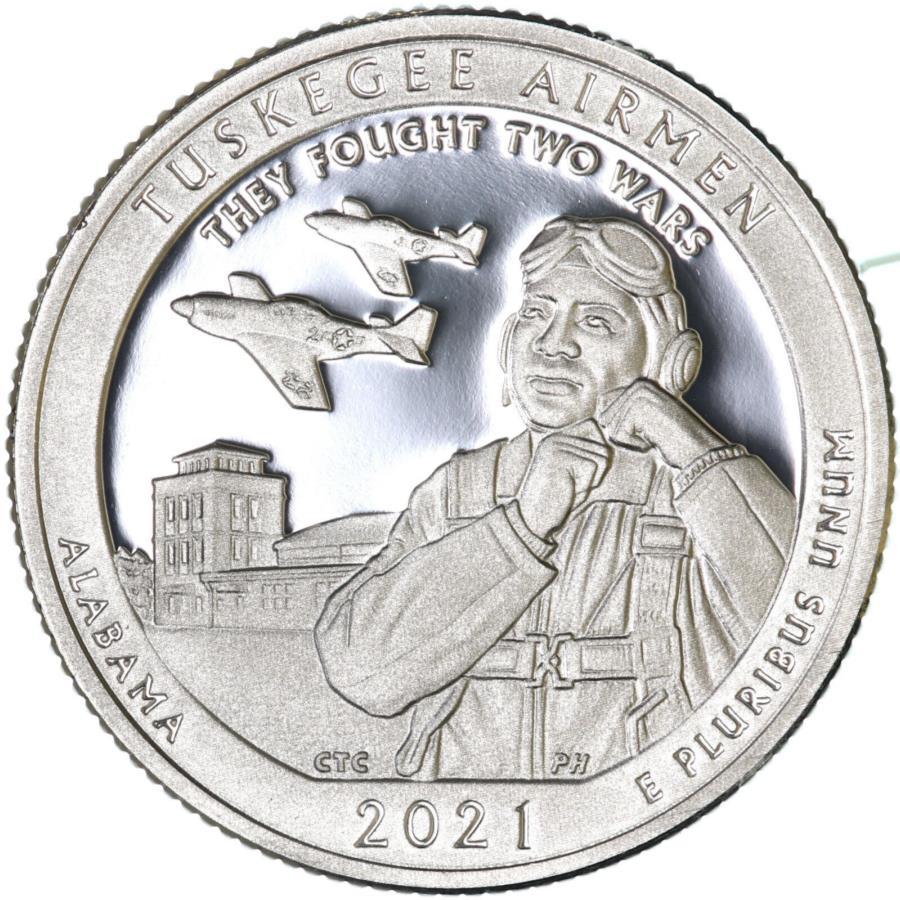 ڶ/ʼݾڽա ƥ 󥳥 [̵] 2021 S Tuskegee Airmen Historic99.9󥷥СATB GEMDCAM 2021 S Tuskegee Airmen Historic Site 99.9% Silver Quarter ATB Gem Proof DCam