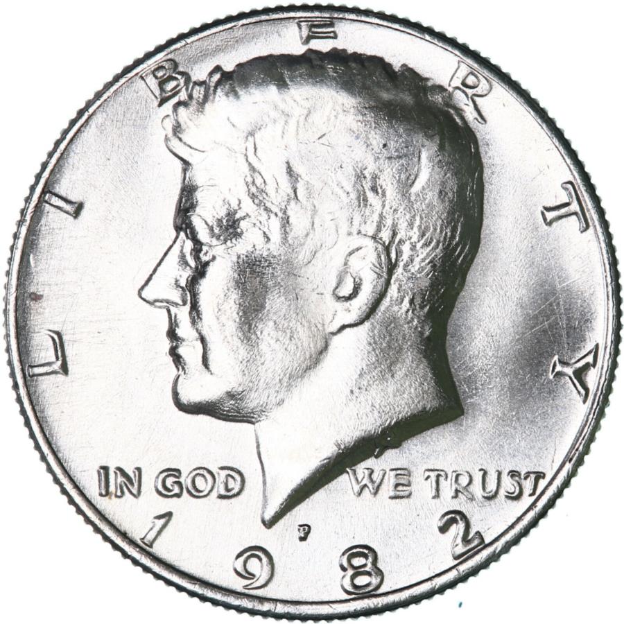 1982 P Kennedy Half Dollar CN-CN-CHOICE BU US COIN PICS B527򻲾 1982 P Kennedy Half Dollar CN-Clad Choice BU US Coin See Pics B527