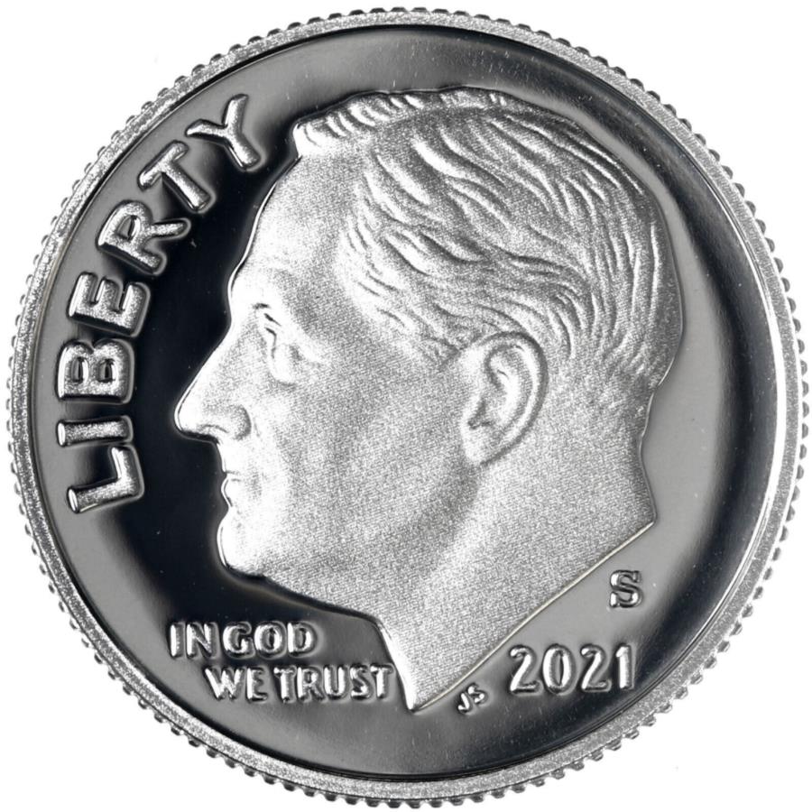 yɔi/iۏ؏tz AeB[NRC _RC [] 2021 s[Yxg_CWFfB[vJICNNbhv[tRC 2021 S Roosevelt Dime Gem Deep Cameo CN-Clad Proof Coin