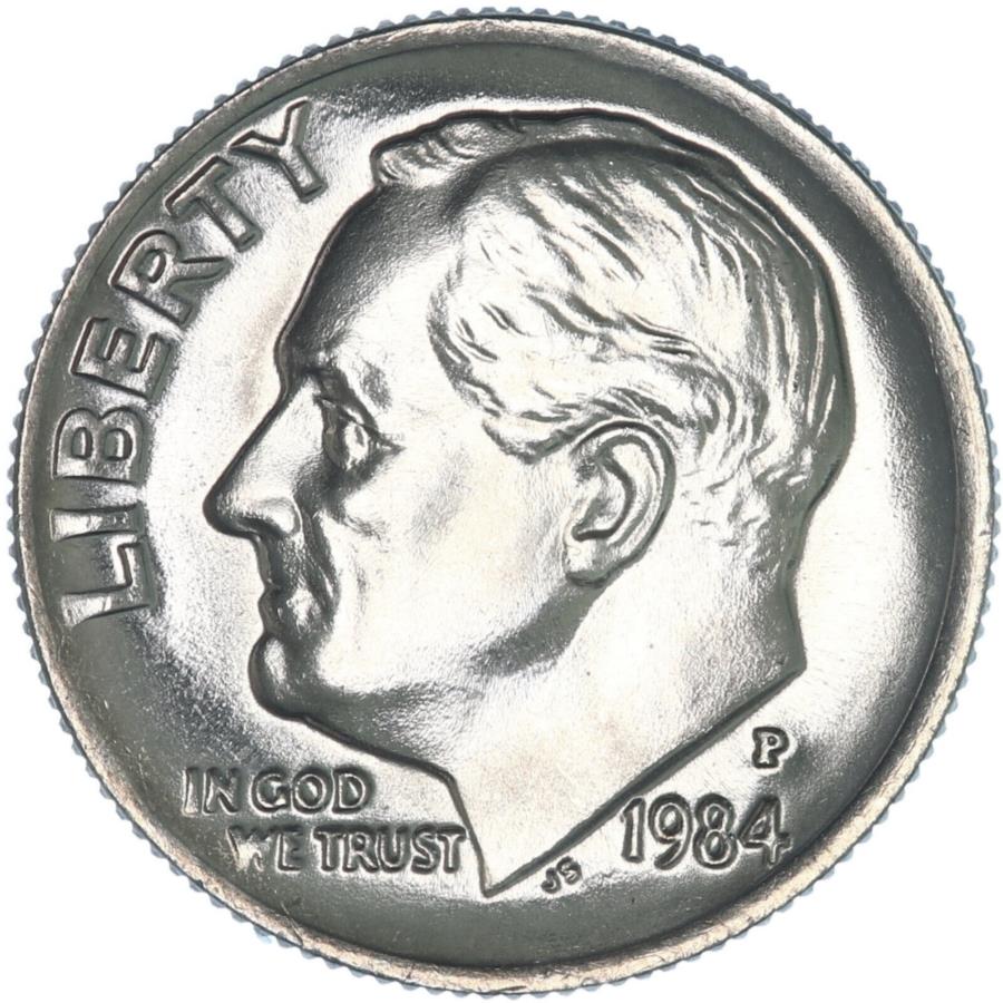 yɔi/iۏ؏tz AeB[NRC _RC [] 1984 P ROOSEVELT DIME GEM BU US COIN 1984 P Roosevelt Dime Gem BU US Coin