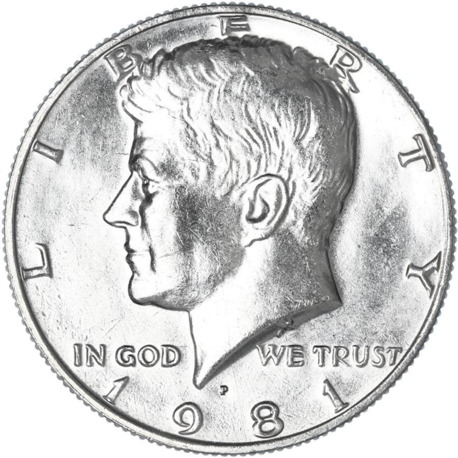 yɔi/iۏ؏tz AeB[NRC _RC [] 1981 P Kennedy Half Dollar Cn-Cn-Cn-Cn-Cn-coin 1981 P Kennedy Half Dollar CN-Clad BU US Coin